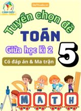 Tuyển chọn đề Toán thi giữa kỳ 2 Lớp 5 sách Cánh Diều (Có đáp án & Ma trận)